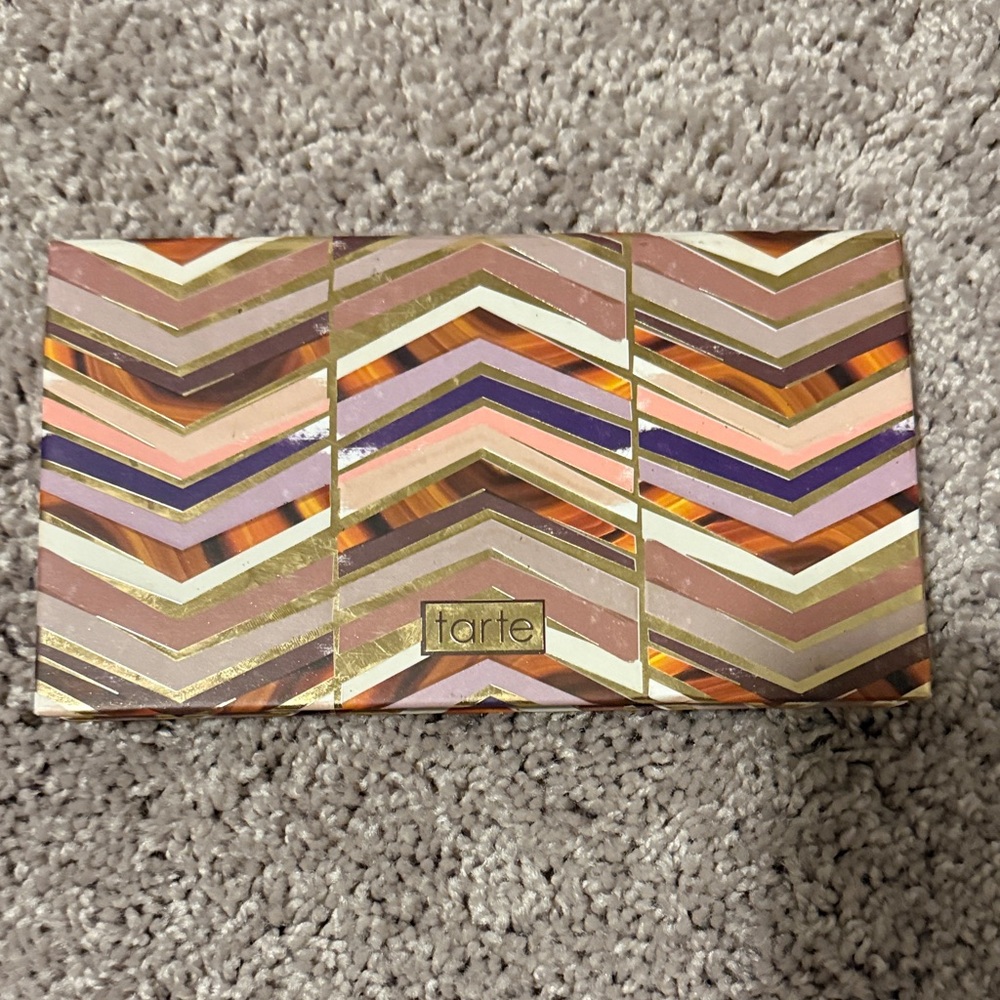 Tarte Chevron Accent with Gold, Purple, and Orange